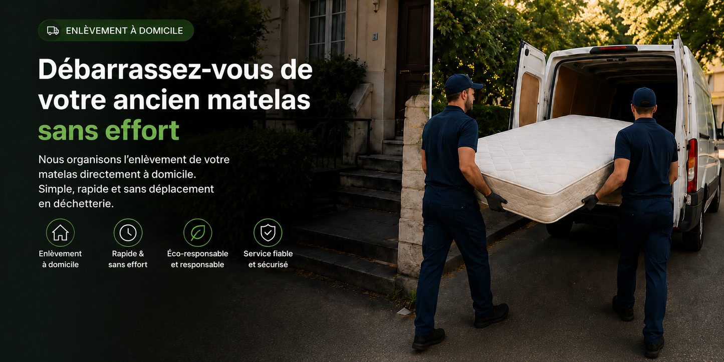 Collecte de matelas à domicile partout en France